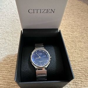 Citizen Eco Drive Blue face.steel